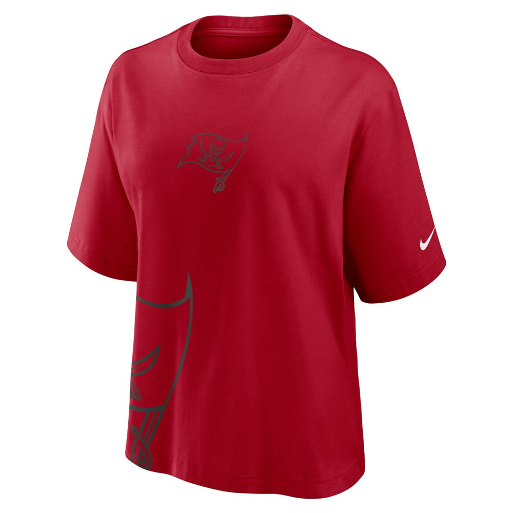 Tampa Bay Buccaneers Women's Boxy T-Shirt - Red - Nike