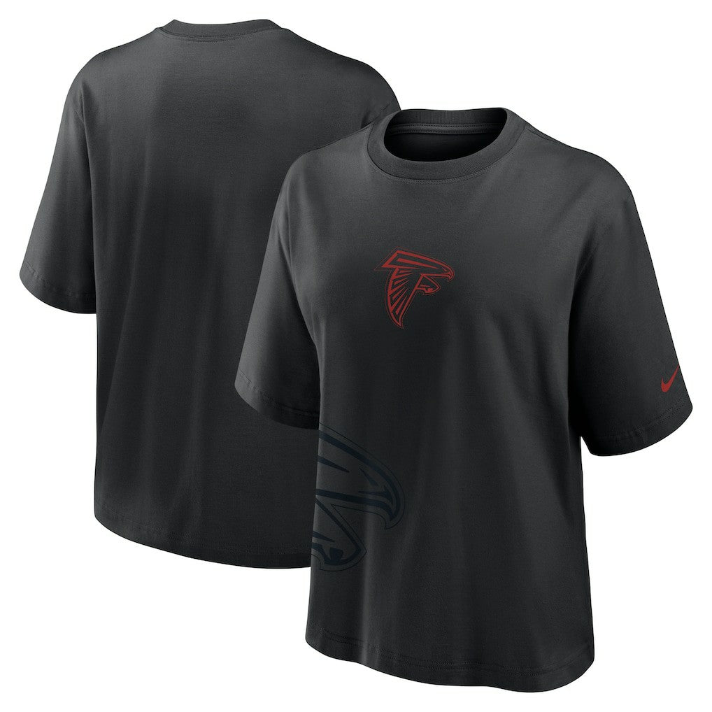 Atlanta Falcons Women's Boxy T-Shirt - Black - Nike