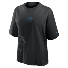 Carolina Panthers Women's Boxy T-Shirt - Black - Nike
