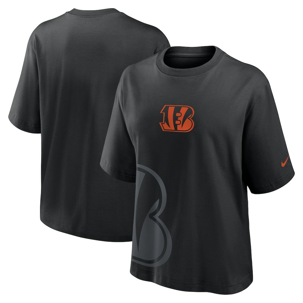 Cincinnati Bengals Women's Boxy T-Shirt - Black - Nike