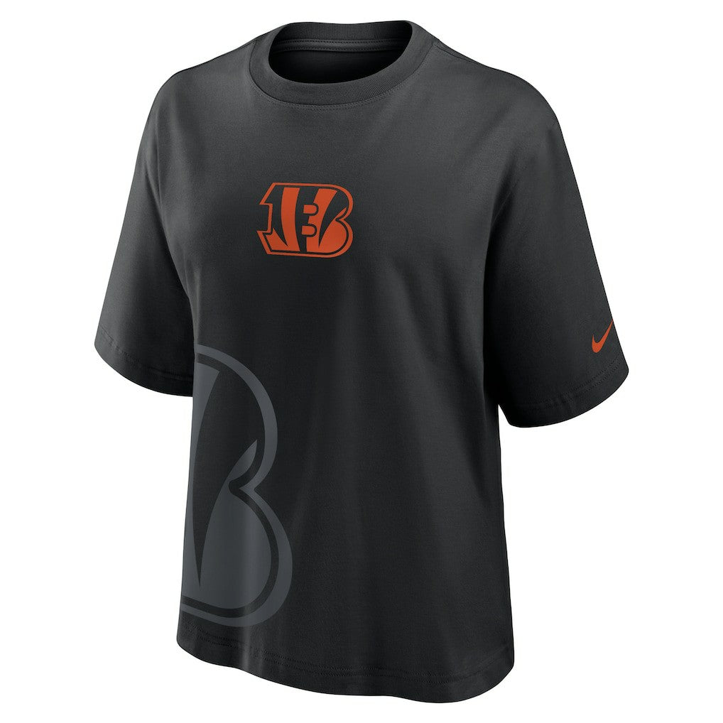 Cincinnati Bengals Women's Boxy T-Shirt - Black - Nike