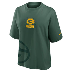 Green Bay Packers Women's Boxy T-Shirt - Green - Nike