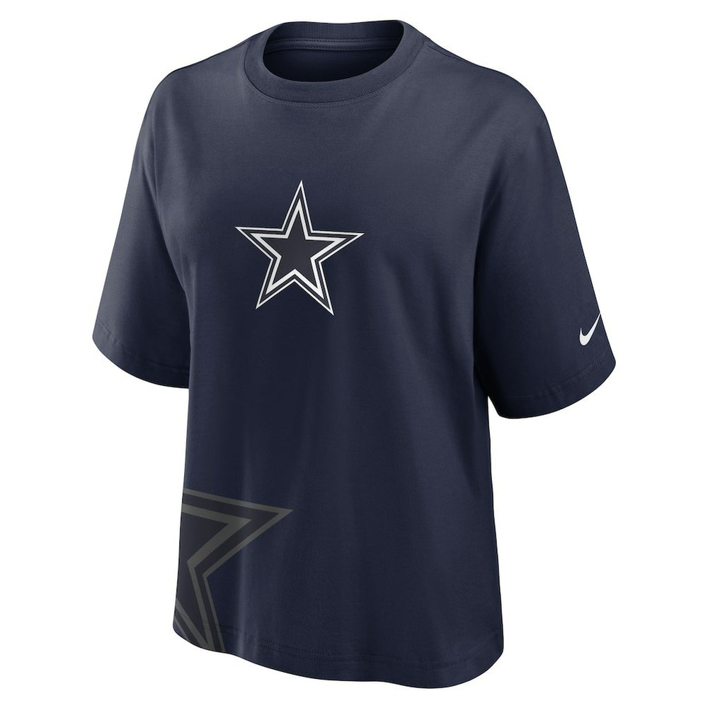Dallas Cowboys Women's Boxy T-Shirt - Navy - Nike
