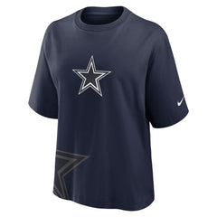 Dallas Cowboys Women's Boxy T-Shirt - Navy - Nike