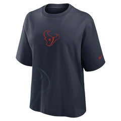 Houston Texans Women's Boxy T-Shirt - Navy - Nike