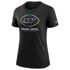 New York Jets Women's 2024 NFL Crucial Catch Tri-Blend T-Shirt - Black - Nike