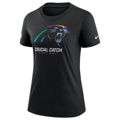 Carolina Panthers Women's 2024 NFL Crucial Catch Tri-Blend T-Shirt - Black - Nike