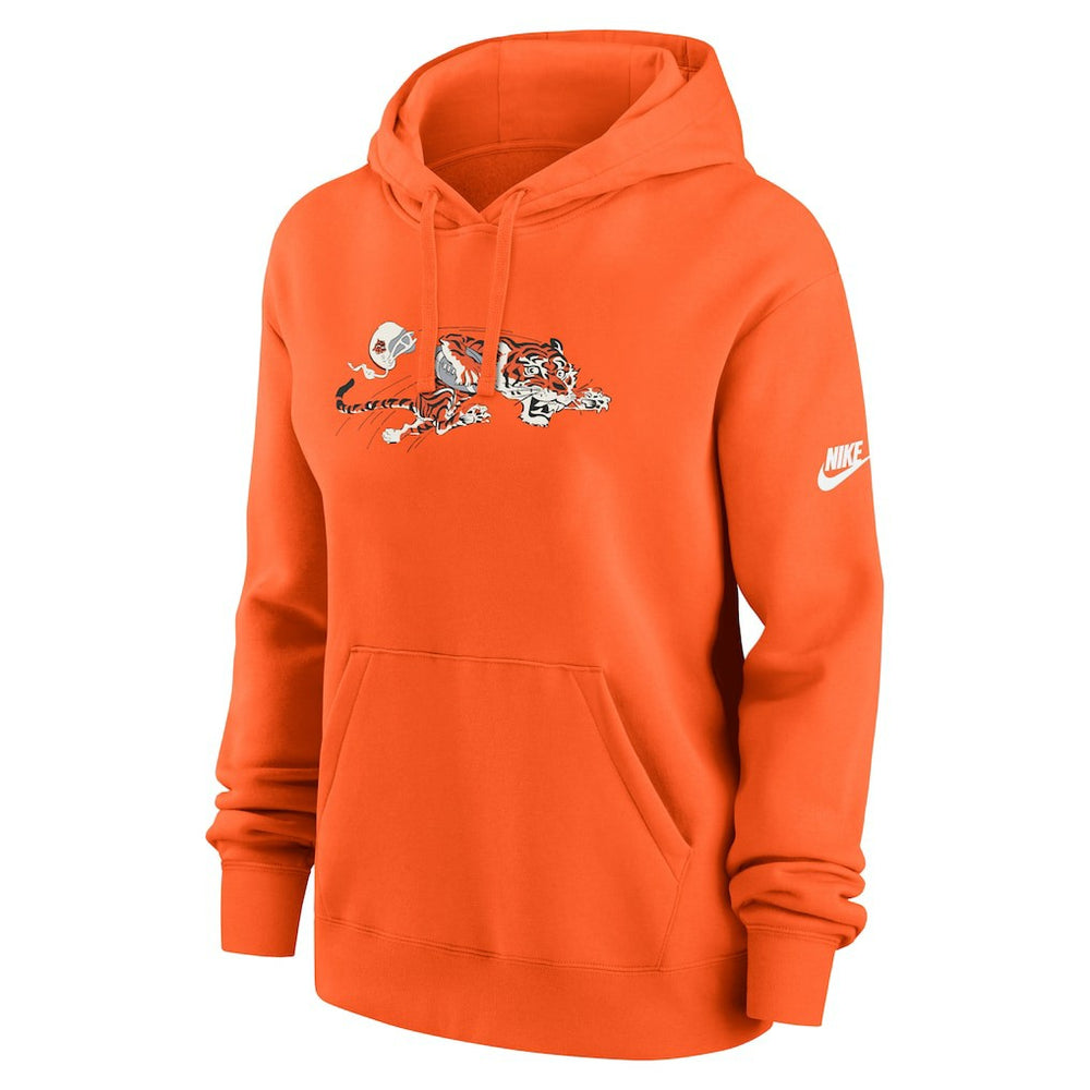 Cincinnati Bengals Women's Club Fleece Hoodie - Orange - Nike
