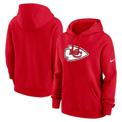 Kansas City Chiefs Women's Club Fleece Hoodie - Red - Nike