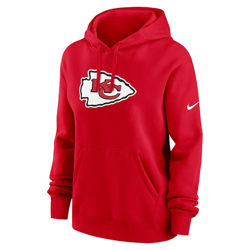 Kansas City Chiefs Women's Club Fleece Hoodie - Red - Nike