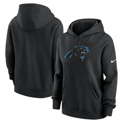 Carolina Panthers Women's Club Fleece Hoodie - Black - Nike