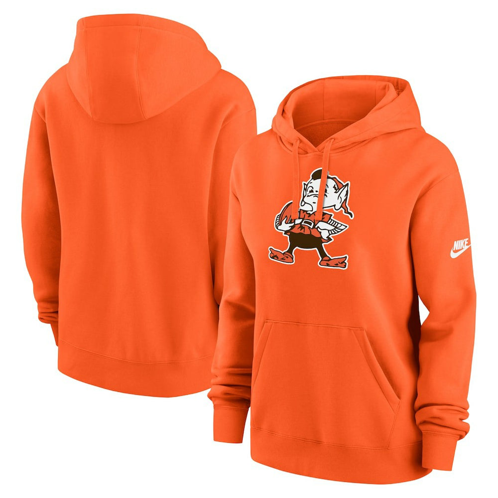 Cleveland Browns Women's Club Fleece Hoodie - Orange - Nike