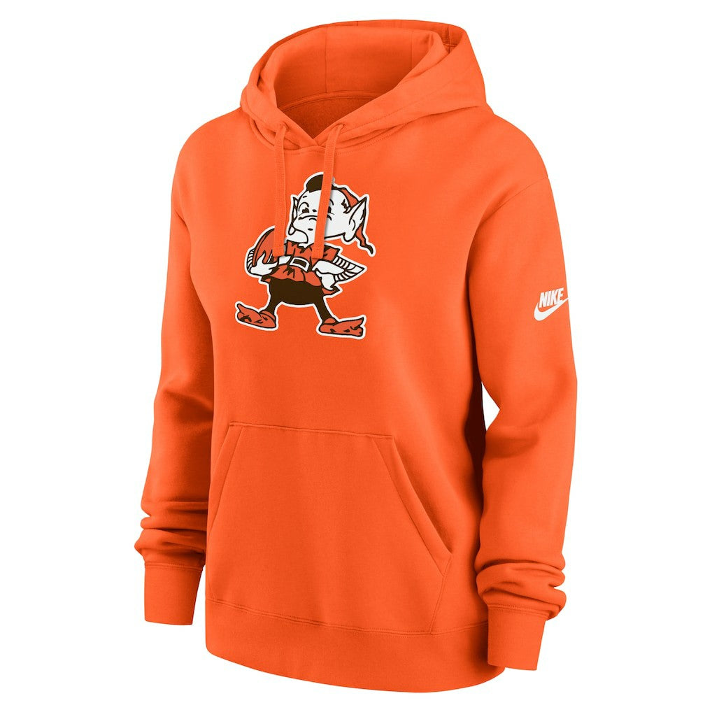 Cleveland Browns Women's Club Fleece Hoodie - Orange - Nike