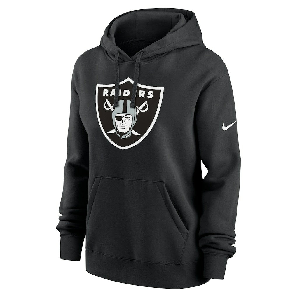 Las Vegas Raiders Women's Club Fleece Hoodie - Black - Nike