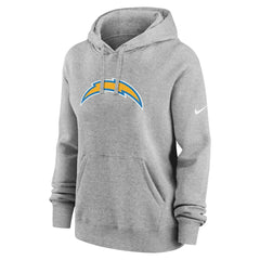 Los Angeles Chargers Women's Club Fleece Hoodie - Heather Gray - Nike