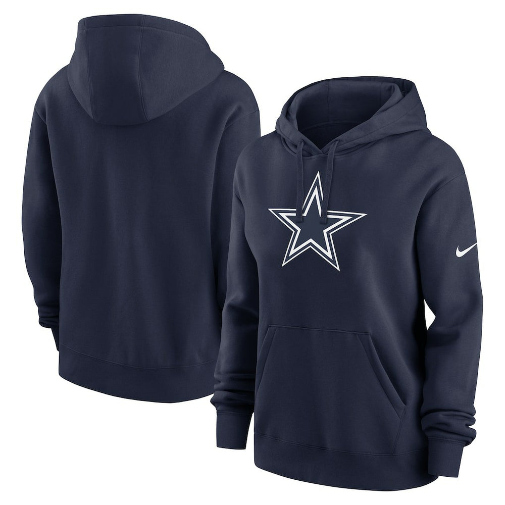 Dallas Cowboys Women's Club Fleece Hoodie - Navy - Nike