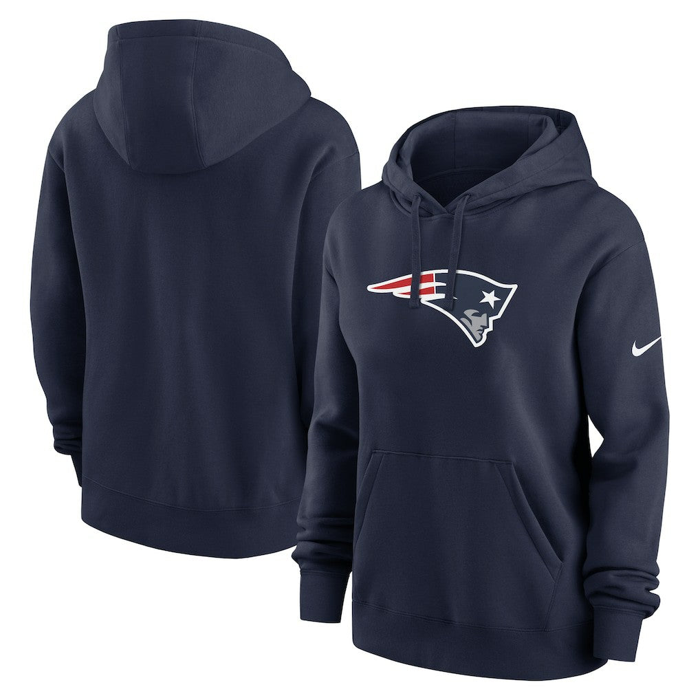 New England Patriots Women's Club Fleece Hoodie - Navy - Nike