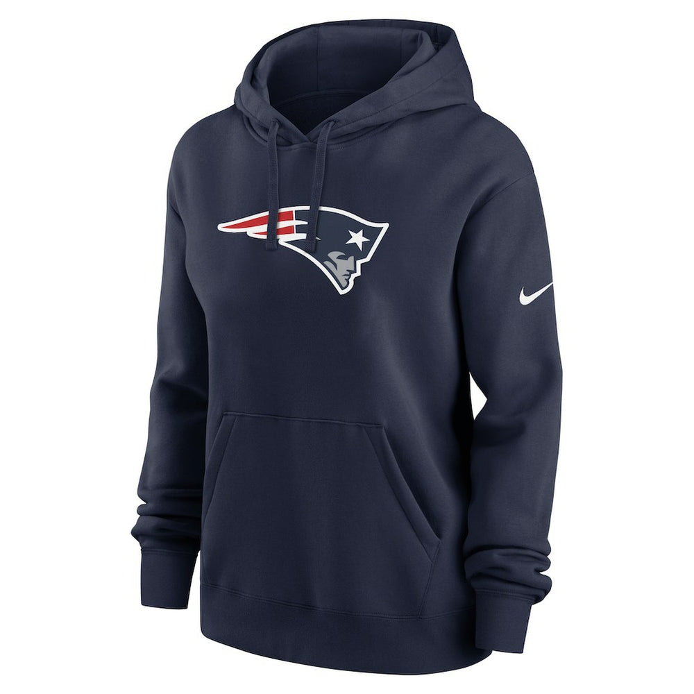 New England Patriots Women's Club Fleece Hoodie - Navy - Nike