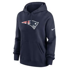 New England Patriots Women's Club Fleece Hoodie - Navy - Nike