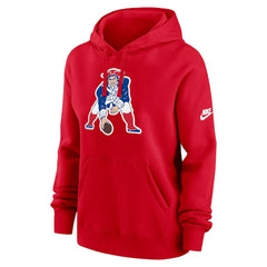New England Patriots Women's Club Fleece Hoodie - Red - Nike