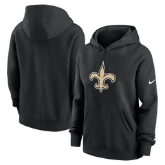 New Orleans Saints Women's Club Fleece Hoodie - Black - Nike