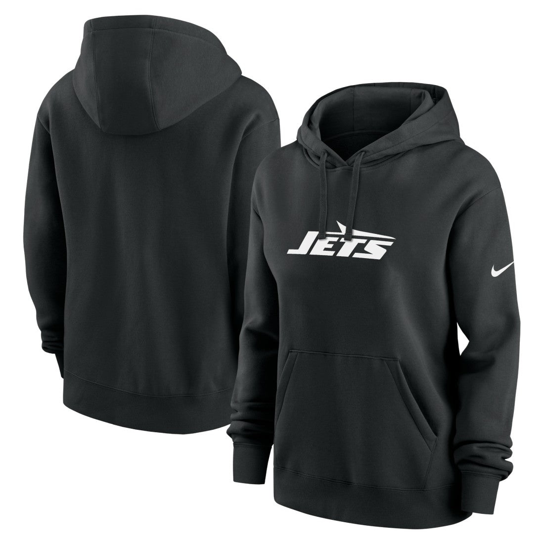New York Jets Women's Club Fleece Hoodie - Black - Nike
