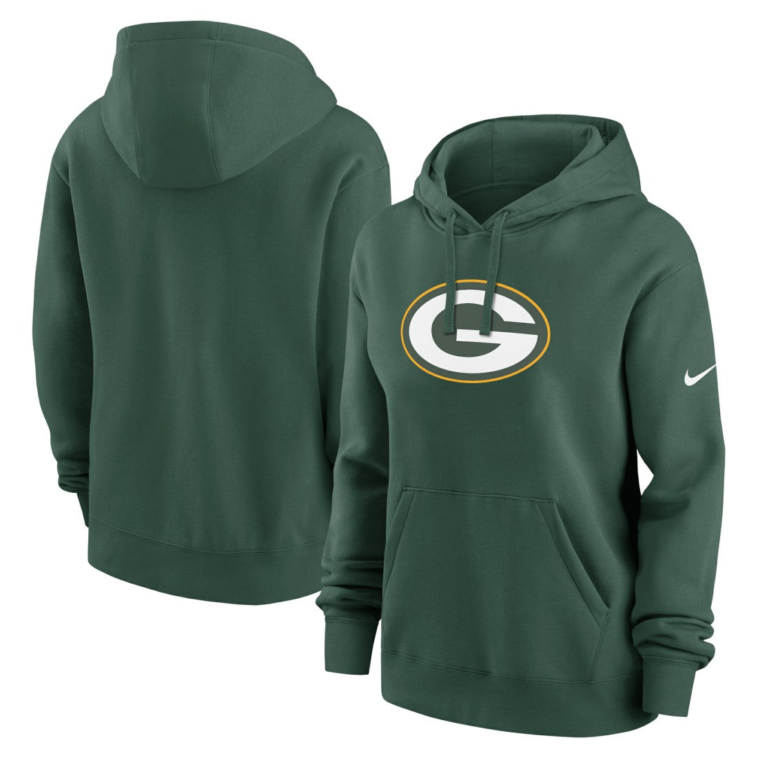 Green Bay Packers Women's Club Fleece Hoodie - Green - Nike