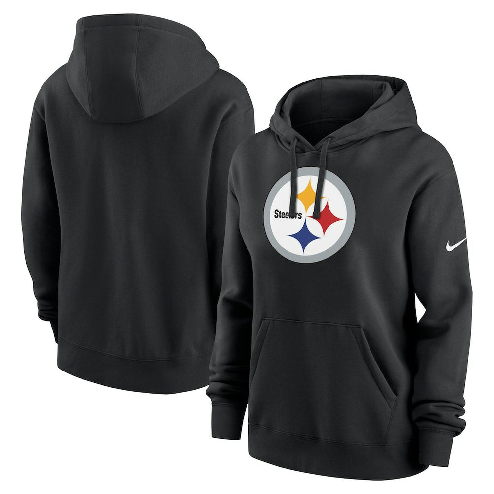 Pittsburgh Steelers Women's Club Fleece Hoodie - Black - Nike