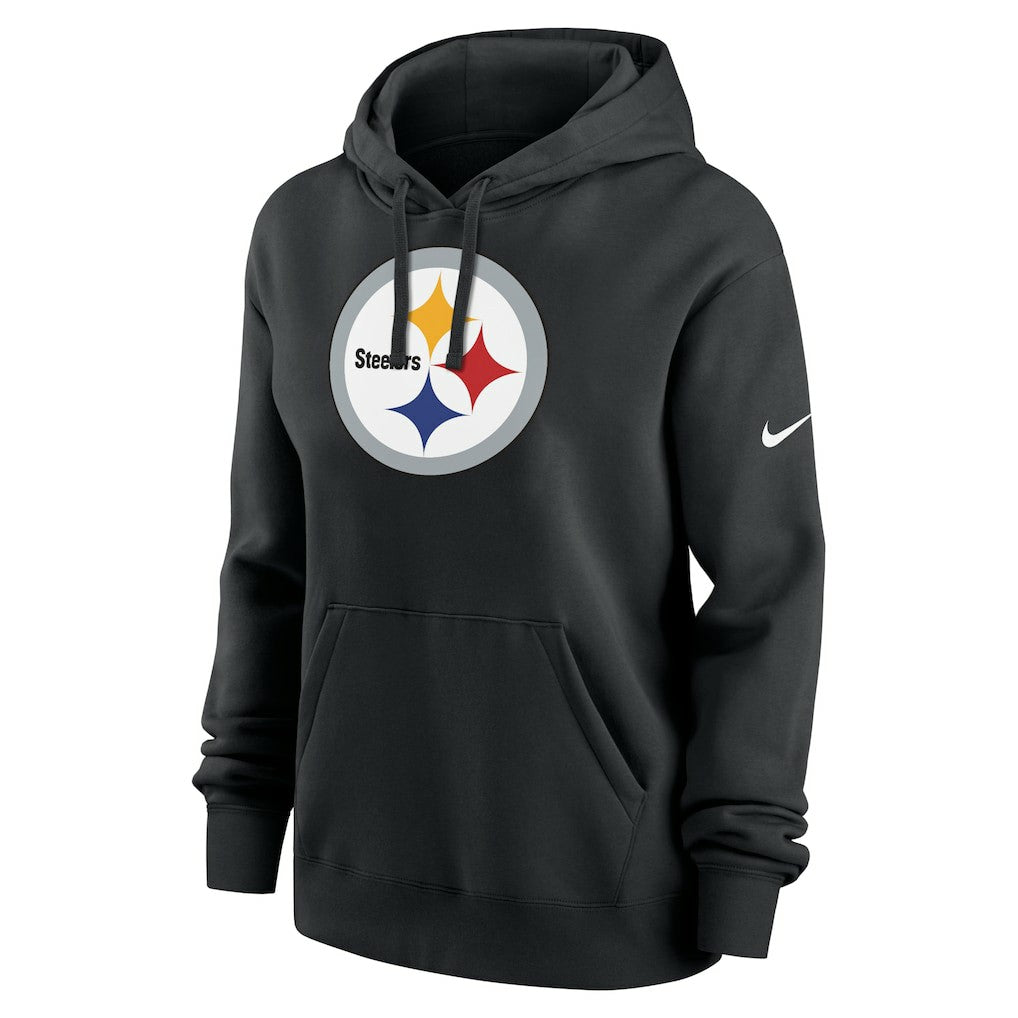 Pittsburgh Steelers Women's Club Fleece Hoodie - Black - Nike