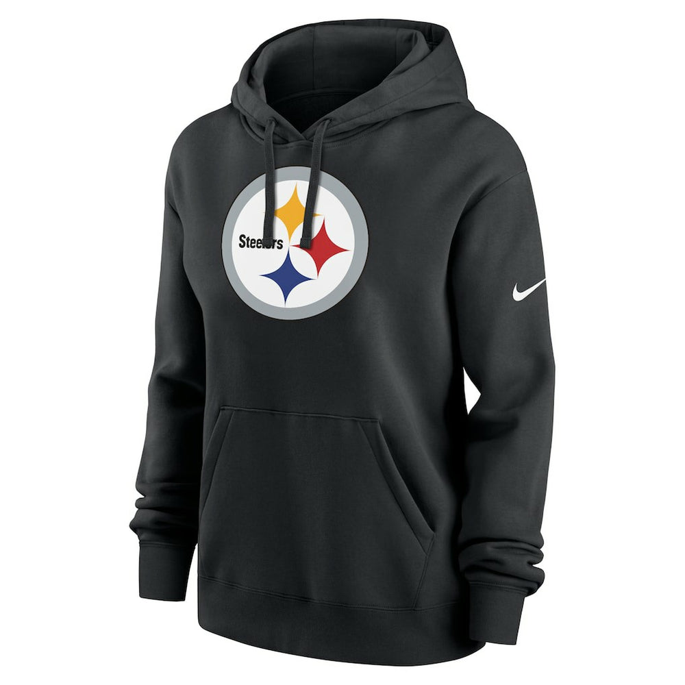 Pittsburgh Steelers Women's Club Fleece Hoodie - Black - Nike