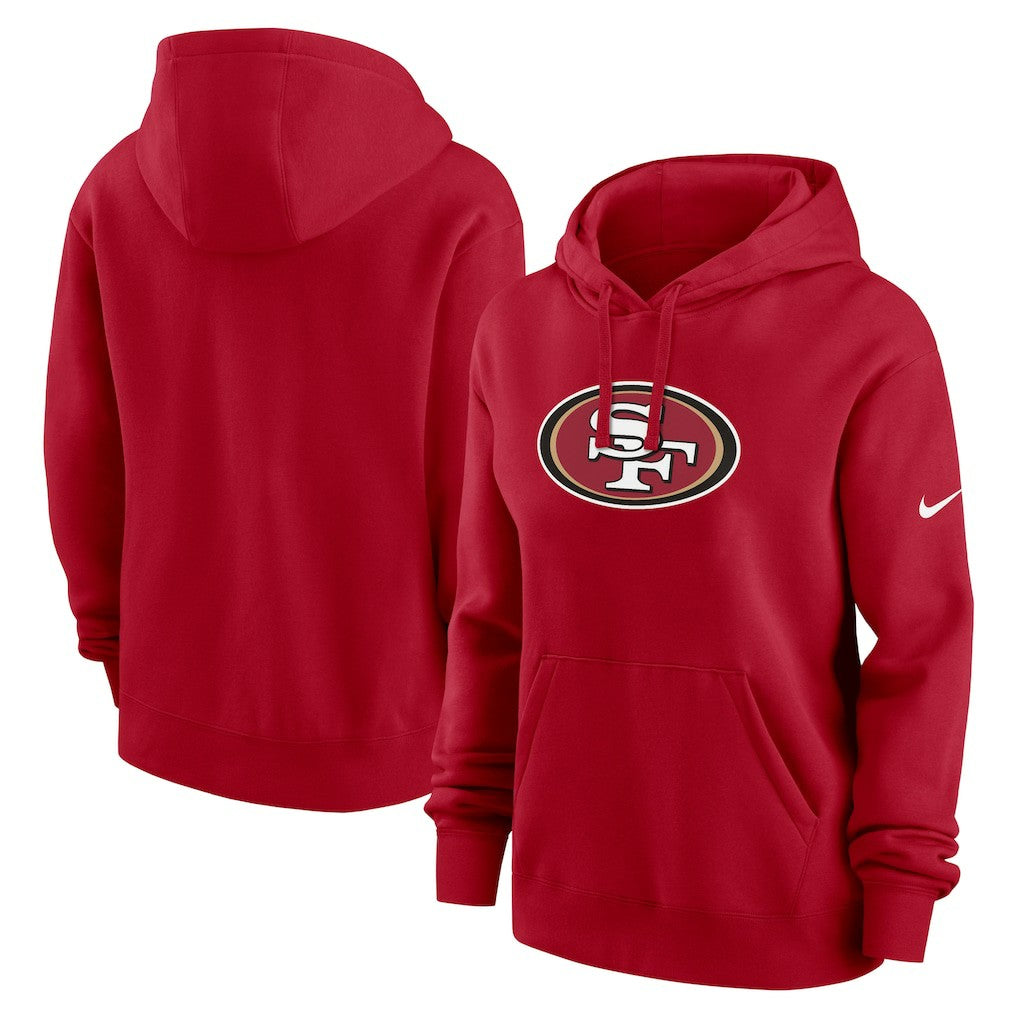 San Francisco 49ers Women's Club Fleece Hoodie - Scarlet - Nike