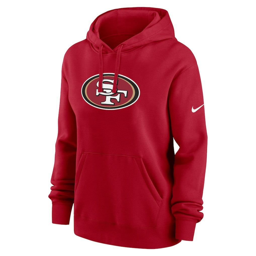 San Francisco 49ers Women's Club Fleece Hoodie - Scarlet - Nike