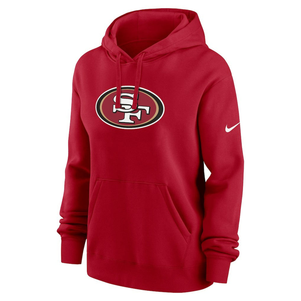 San Francisco 49ers Women's Club Fleece Hoodie - Scarlet - Nike