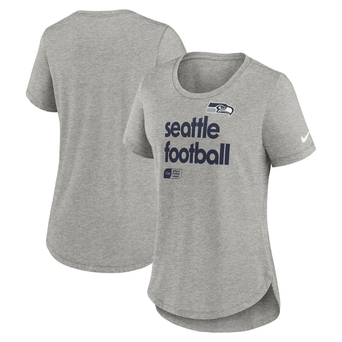 Seattle Seahawks Women's Team Shout-Out Tri-Blend T-Shirt - Heather Gray - Nike