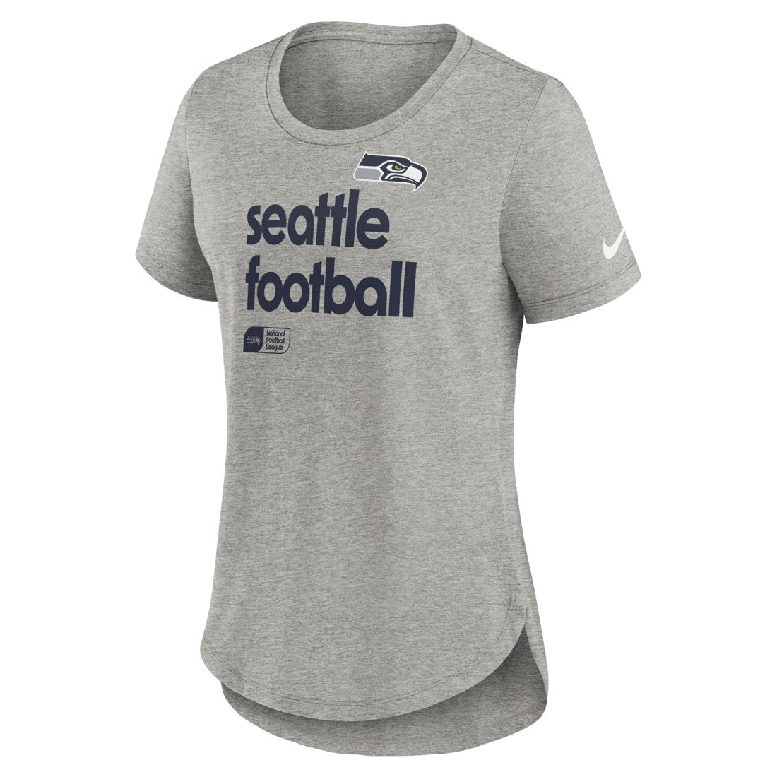 Seattle Seahawks Women's Team Shout-Out Tri-Blend T-Shirt - Heather Gray - Nike
