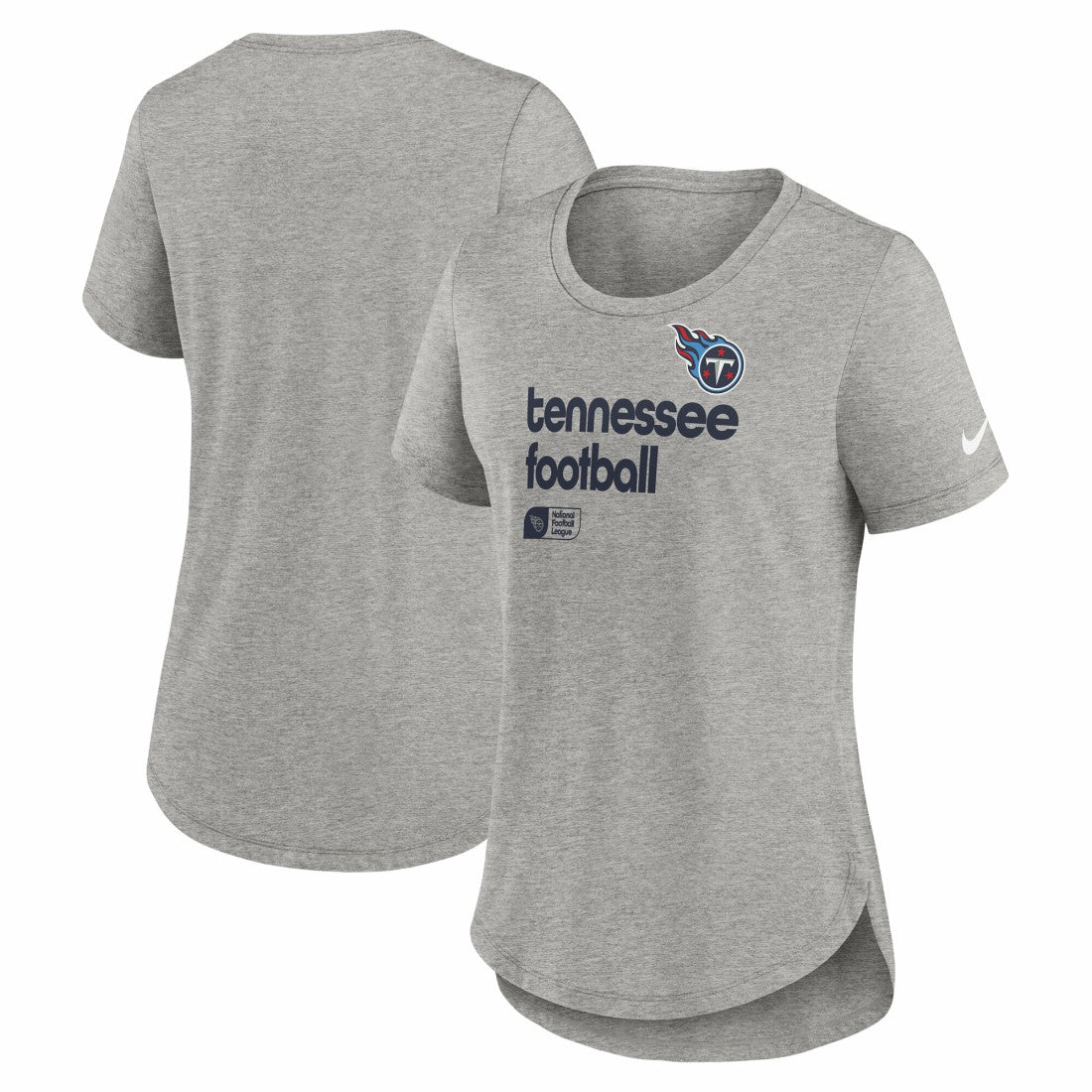 Tennessee Titans Women's Team Shout Out Tri-Blend T-Shirt - Heather Gray - Nike