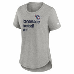 Tennessee Titans Women's Team Shout Out Tri-Blend T-Shirt - Heather Gray - Nike