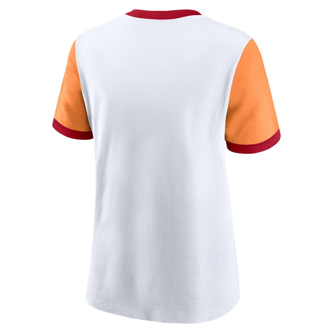Tampa Bay Buccaneers Women's Rewind Ringer T-Shirt - White/Orange - Nike