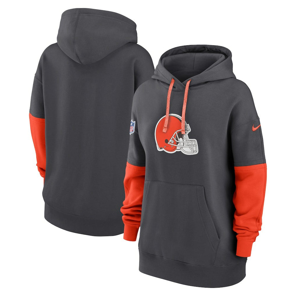 Cleveland Browns Women's Sideline Essential Hoodie - Anthracite - Nike