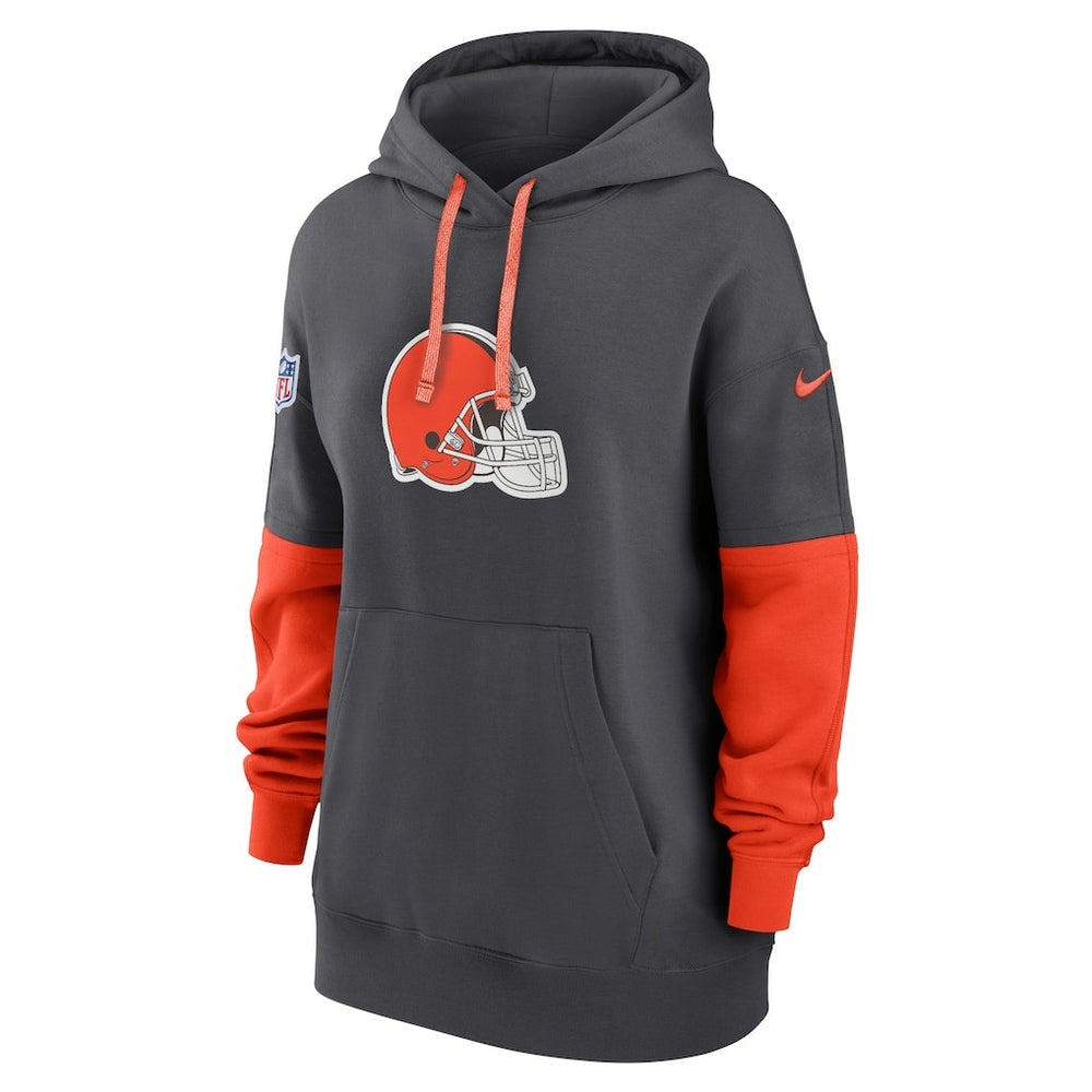 Cleveland Browns Women's Sideline Essential Hoodie - Anthracite - Nike