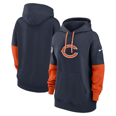 Chicago Bears Women's Sideline Essential Hoodie - Navy - Nike