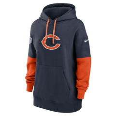 Chicago Bears Women's Sideline Essential Hoodie - Navy - Nike