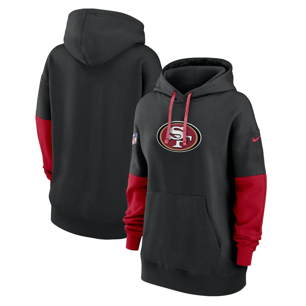 San Francisco 49ers Women's Sideline Essential Hoodie - Black - Nike