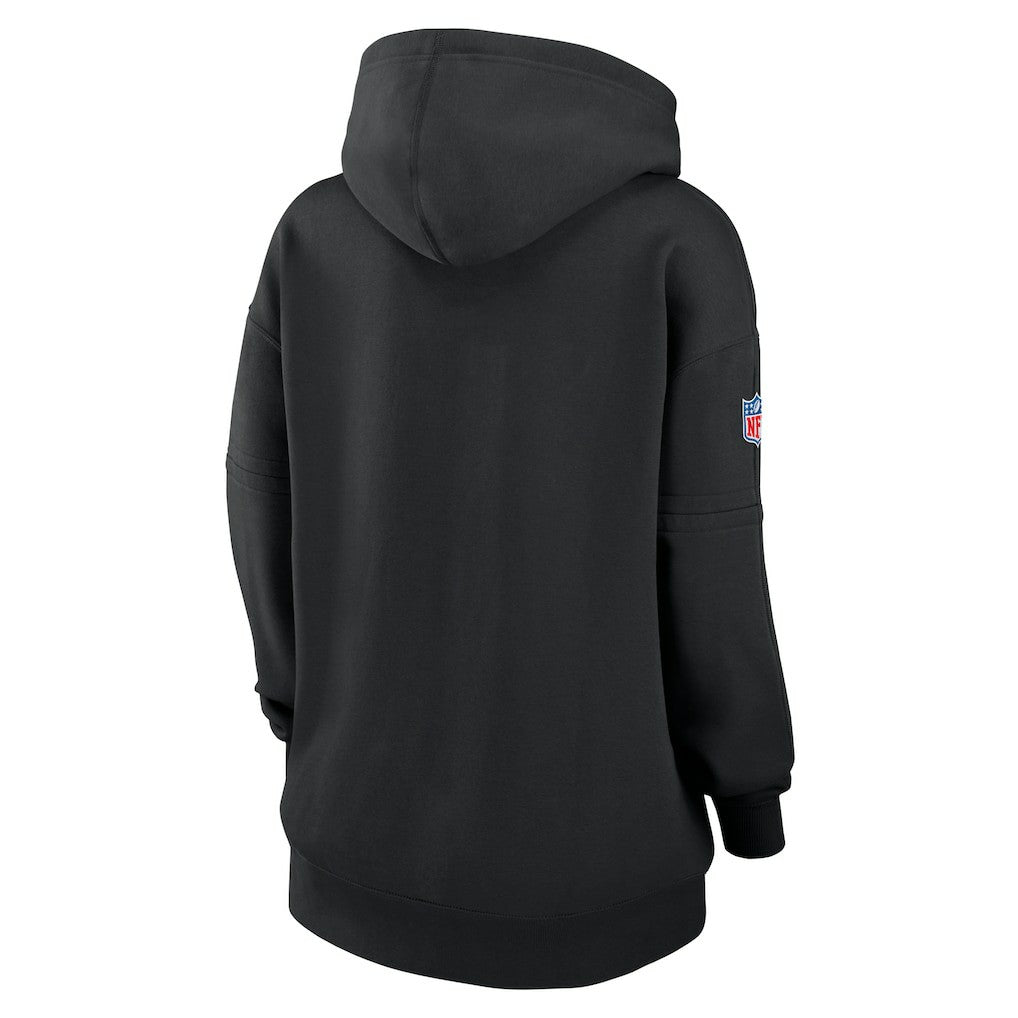 Las Vegas Raiders Women's 2024 NFL Crucial Catch Club Pullover Hoodie - Black - Nike