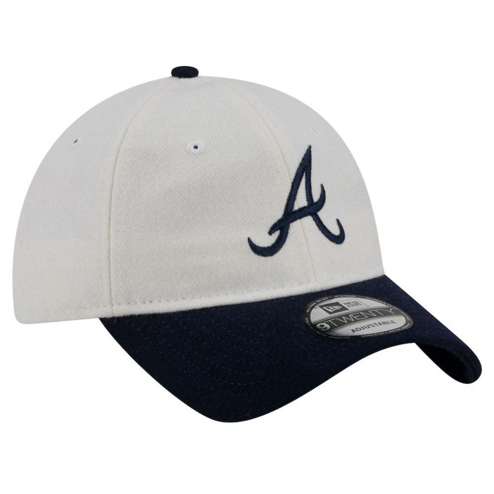 Atlanta Braves New Era Leather Strap 9TWENTY Adjustable Hat Sale