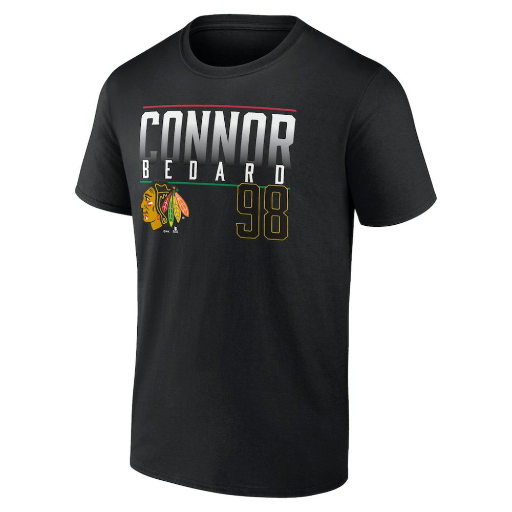 Connor Bedard Chicago Blackhawks Fanatics Name & Number T-Shirt - Black | Fanatics sale