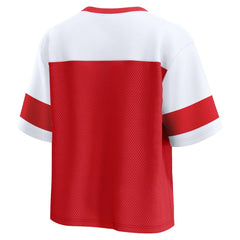 Kansas City Chiefs Women's Homeschool Jersey Poly V-Neck
Fashion Top - Red/White - Fanatics
