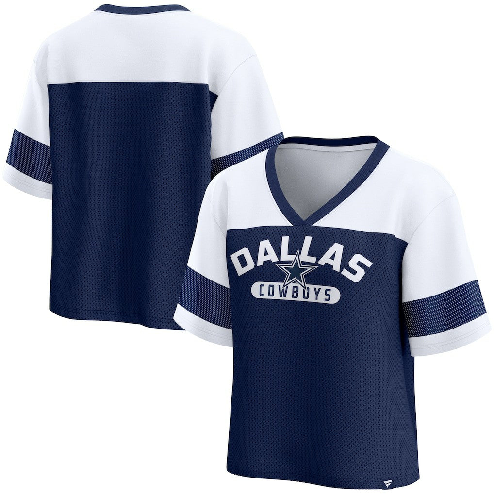 Dallas Cowboys Women's Homeschool Jersey Poly V-Neck
Fashion Top - Navy/White - Fanatics