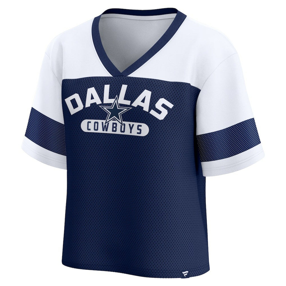 Dallas Cowboys Women's Homeschool Jersey Poly V-Neck
Fashion Top - Navy/White - Fanatics