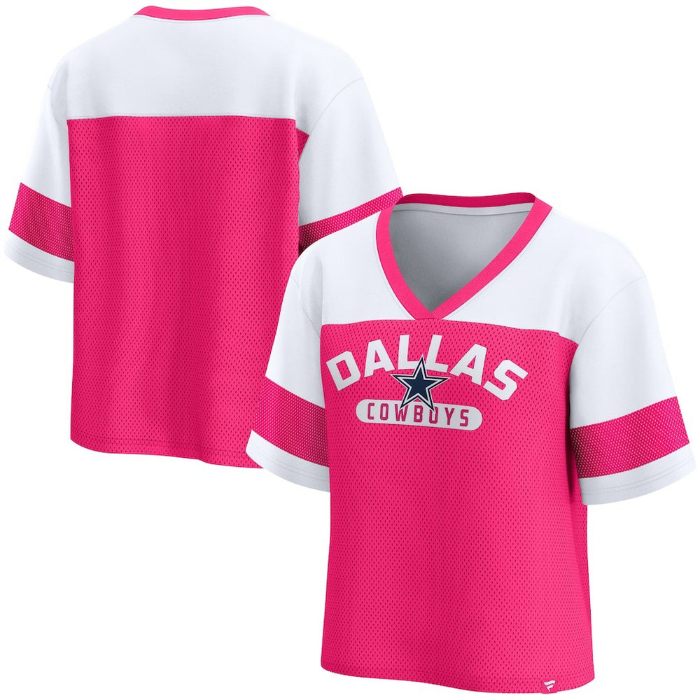 Dallas Cowboys Women's Homeschool Jersey Poly V-Neck
Fashion Top - Pink/White - Fanatics
